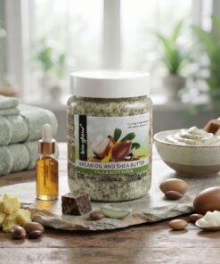 Bio Glow Argan Oil & Shea Butter Face and Body Scrub 500ml – For Smooth, Soft & Radiant-Looking Skin