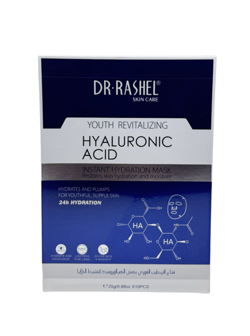 Dr. Rashel Original Hyaluronic Acid -10 Pcs-Hydration Face Mask Sheet