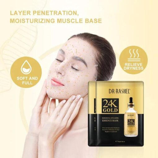 Dr. Rashel 24K Gold Radiance & Anti‑Aging Essence Mask