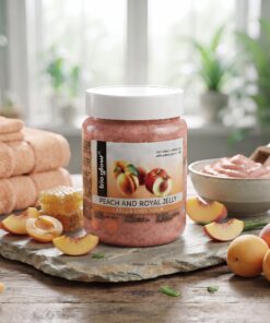 Bio Glow Peach and Royal Jelly Face and Body Scrub 500ml - Rejuvenate Your Skin