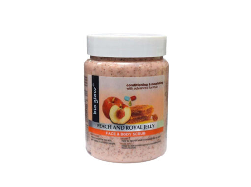 Bio Glow Original Peach and Royal Jelly- Face and Body Scrub 500ml